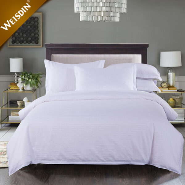 300tc Bed sheet stripe small (5cm)
