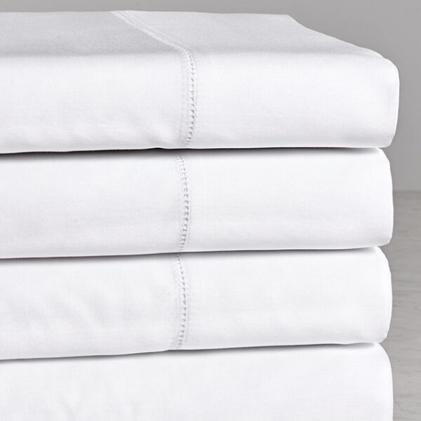 Bedsheet Hemstitched white